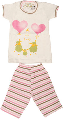 Earth Conscious Kids Nightwear Girls Graphic Print Cotton Earth Conscious Kids Nightwear Girls Graphic Print Cotton