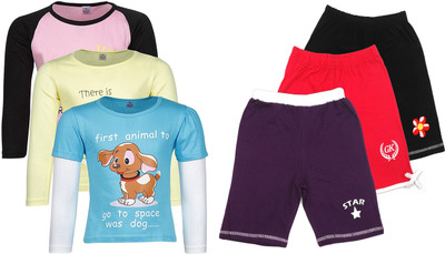

Gkidz Girls Casual T-shirt, Multicolor