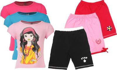 

Gkidz Girls Casual T-shirt, Multicolor