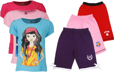 

Gkidz Kids Nightwear Girls Printed Cotton, Multicolor