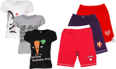 

Gkidz Girls Casual T-shirt, Multicolor