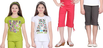 

Sini Mini Kids Nightwear Girls Printed Cotton, Multicolor