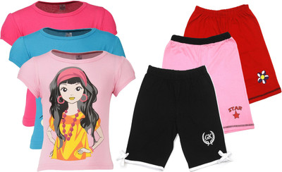 

Gkidz Girls Casual T-shirt, Multicolor
