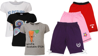 

Gkidz Girls Casual T-shirt, Multicolor