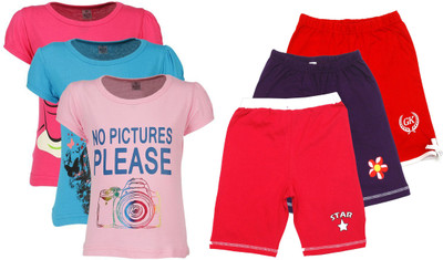 

Gkidz Kids Nightwear Girls Printed Cotton, Multicolor