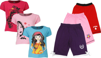 

Gkidz Kids Nightwear Girls Printed Cotton, Multicolor