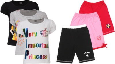 

Gkidz Girls Casual T-shirt, Multicolor
