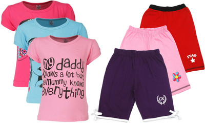 

Gkidz Kids Nightwear Girls Printed Cotton, Multicolor