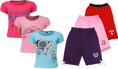 

Gkidz Kids Nightwear Girls Printed Cotton, Multicolor