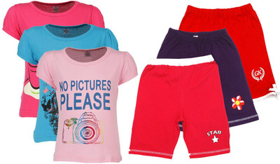 

Gkidz Kids Nightwear Girls Printed Cotton, Multicolor
