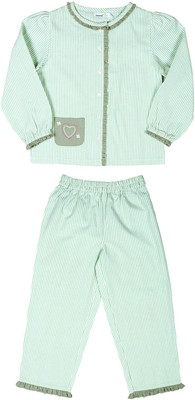 69% OFF on ShopperTree Kids Nightwear Girls Striped Cotton(Light Green Pack of 1) 69% OFF on ShopperTree Kids Nightwear Girls Striped Cotton(Light Green Pack of 1)