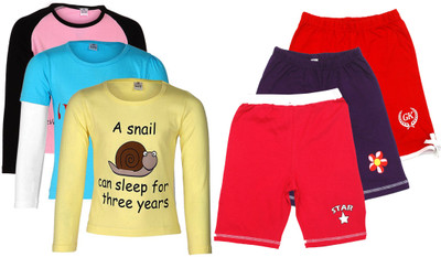 

Gkidz Kids Nightwear Girls Printed Cotton, Multicolor