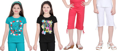 

Sini Mini Kids Nightwear Girls Printed Cotton, Multicolor