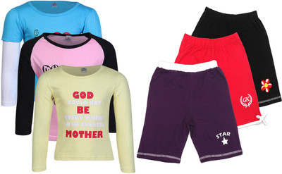 

Gkidz Girls Casual T-shirt, Multicolor