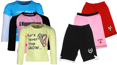 

Gkidz Girls Casual T-shirt, Multicolor