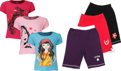 

Gkidz Girls Casual T-shirt, Multicolor