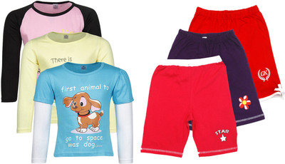

Gkidz Girls Casual T-shirt, Multicolor