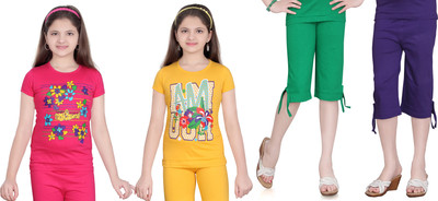 

Sini Mini Kids Nightwear Girls Printed Cotton, Multicolor