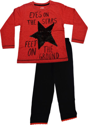 

Pepito Kids Nightwear Girls Embellished Cotton, Red
