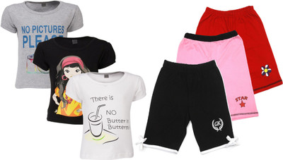 

Gkidz Girls Casual T-shirt, Multicolor