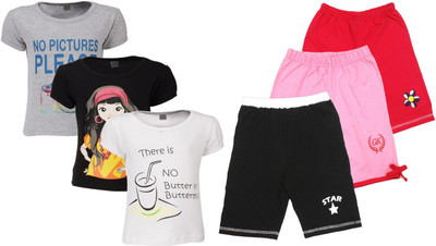 

Gkidz Girls Casual T-shirt, Multicolor