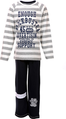 

Pepito Kids Nightwear Boys Striped Cotton, Off white