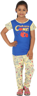 

Meril Kids Nightwear Girls Printed Cotton, Blue