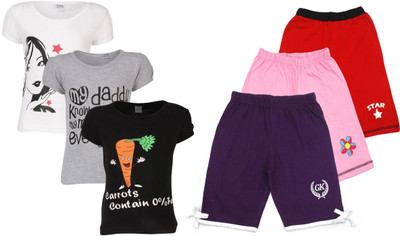 

Gkidz Kids Nightwear Girls Printed Cotton, Multicolor
