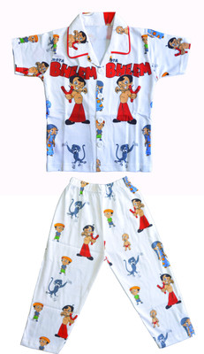Smilee Kids Nightwear Boys Printed Cotton, Red