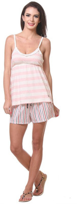

Kotty Women's Printed Multicolor Top & Shorts Set