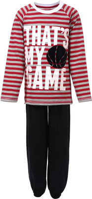 

Pepito Kids Nightwear Boys Striped Cotton, Red