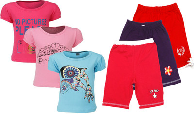 

Gkidz Girls Casual T-shirt, Multicolor