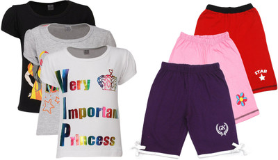 

Gkidz Girls Casual T-shirt, Multicolor