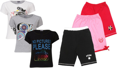 

Gkidz Kids Nightwear Girls Printed Cotton, Multicolor