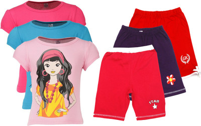 

Gkidz Kids Nightwear Girls Printed Cotton, Multicolor