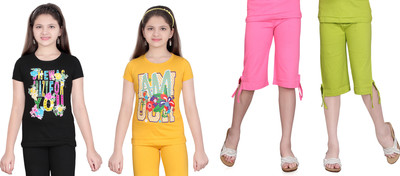 

Sini Mini Kids Nightwear Girls Printed Cotton, Multicolor