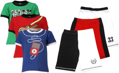 

Gkidz Kids Nightwear Boys Printed Cotton, Multicolor