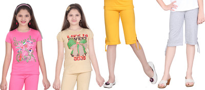 

Sini Mini Kids Nightwear Girls Printed Cotton, Multicolor