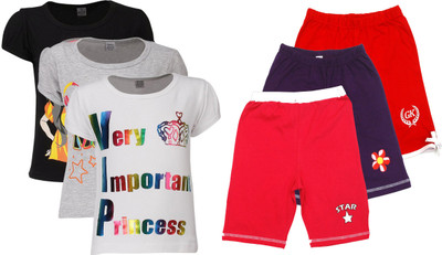 

Gkidz Girls Casual T-shirt, Multicolor