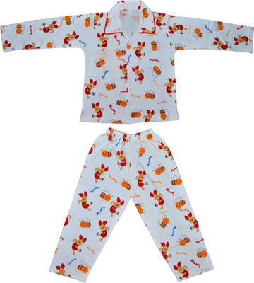 

Smilee Kids Nightwear Boys Printed Cotton, Red