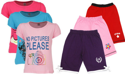 

Gkidz Kids Nightwear Girls Printed Cotton, Multicolor
