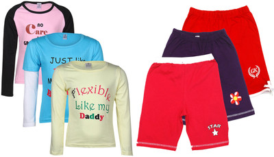 

Gkidz Kids Nightwear Girls Printed Cotton, Multicolor