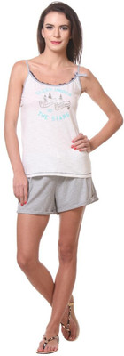 

Kotty Women's Printed Multicolor Top & Shorts Set