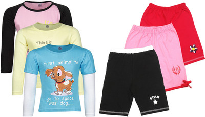 

Gkidz Girls Casual T-shirt, Multicolor