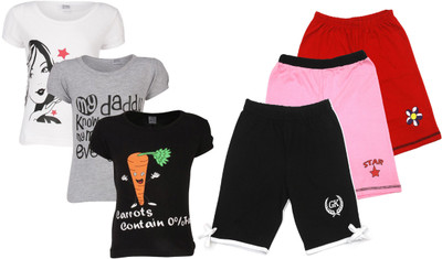 

Gkidz Girls Casual T-shirt, Multicolor