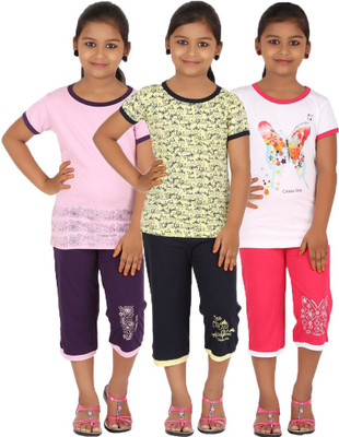 

Meril Kids Nightwear Girls Printed Cotton, Multicolor