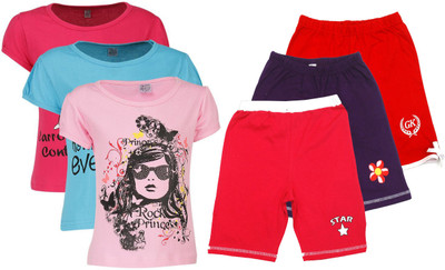 

Gkidz Kids Nightwear Girls Printed Cotton, Multicolor