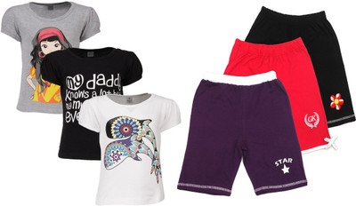 

Gkidz Girls Casual T-shirt, Multicolor