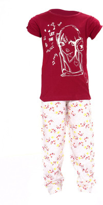 55% OFF on Bio Kid Kids Nightwear Girls Printed Cotton