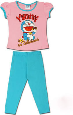 

Super Drool Kids Nightwear Girls Graphic Print, Pink